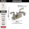 Delta Foundations Centerset Bathroom Faucet Single Handle Certified Refurbished