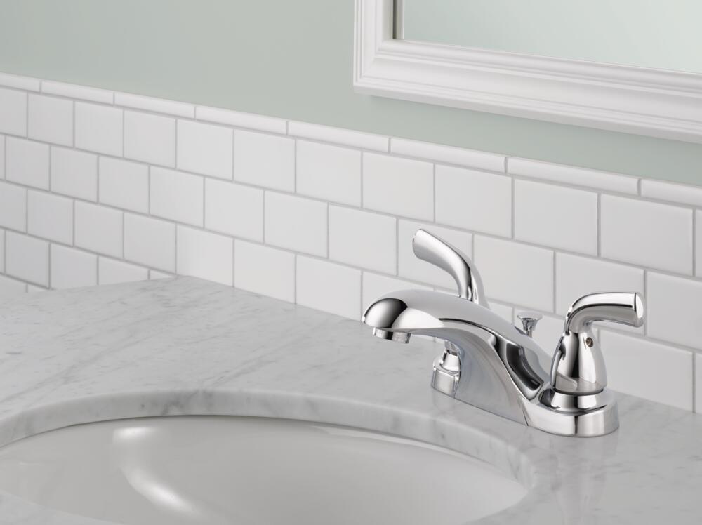 Delta Foundations Centerset Bathroom Faucet 2 Handle Certified Refurbished