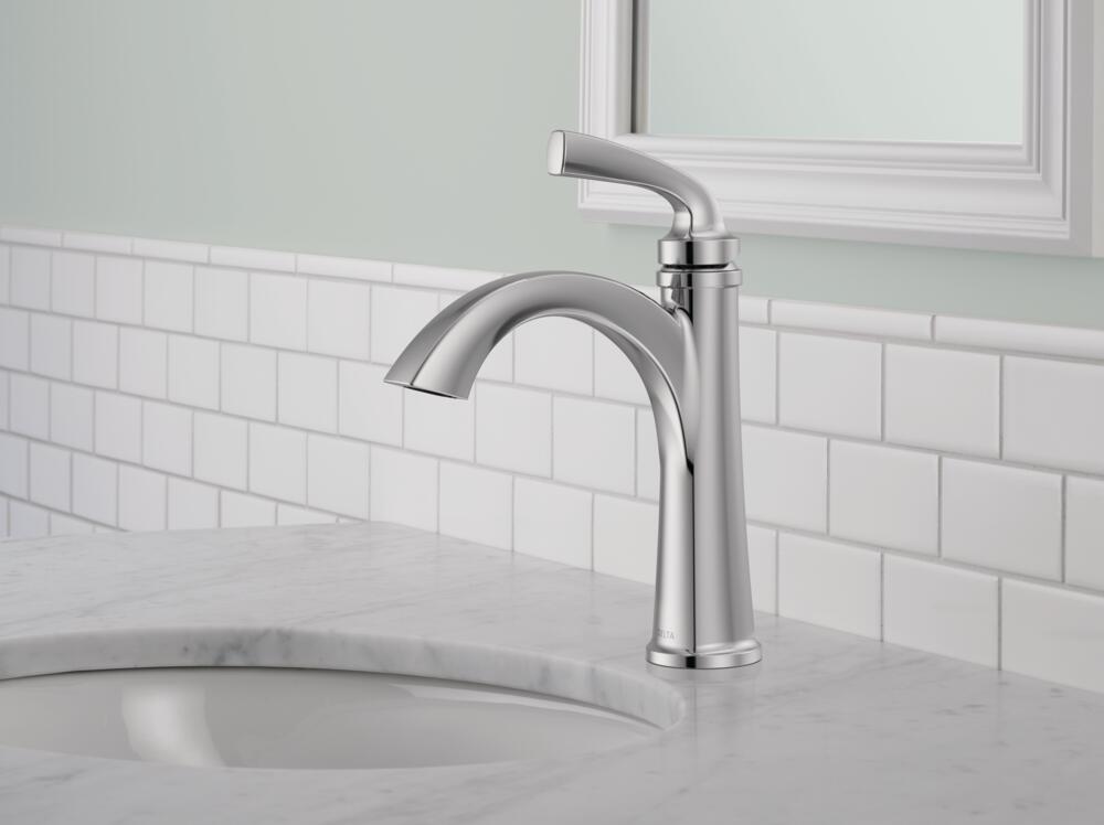 Delta Arvo Two Handle Centerset Bathroom Sink Faucet