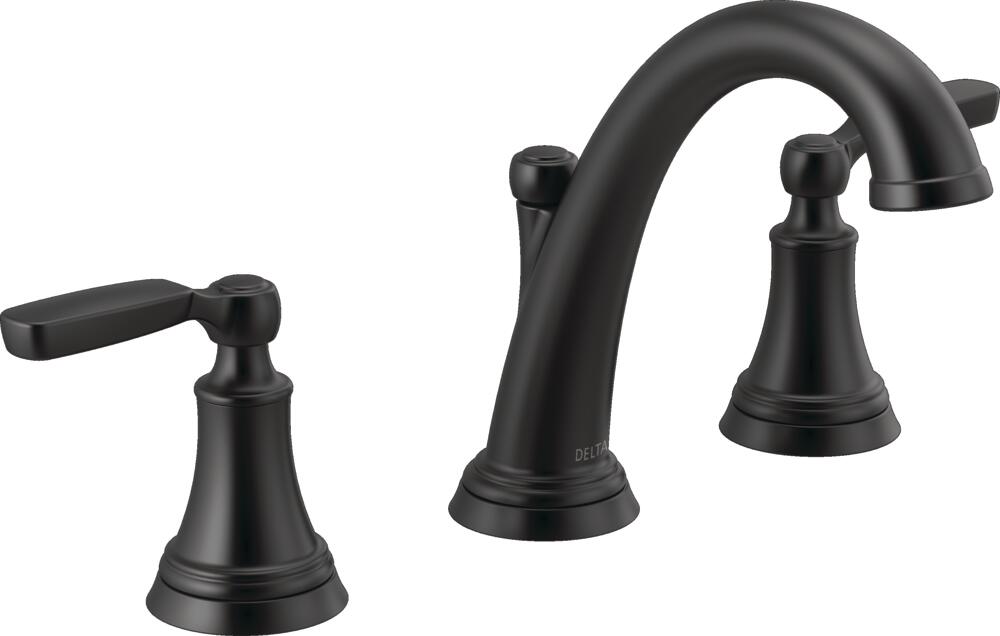 Delta Woodhurst Two Handle Widespread Bathroom Sink Faucet