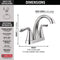 Delta Arvo Two Handle Centerset Bathroom Sink Faucet