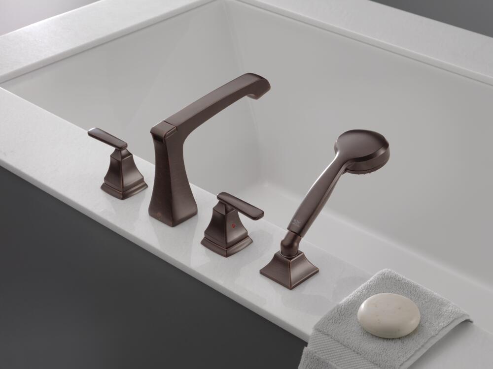 Delta Ashlyn Roman Tub with Hand Shower Trim