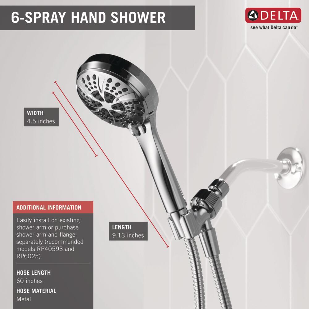 Delta 2.5 GPM 6-Setting Hand Shower