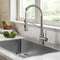 Kraus Loften Drop-In 33 in. Single Bowl Kitchen Sink with Faucet