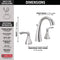 Delta Sandover Widespread Bathroom Sink Faucet Two Handle