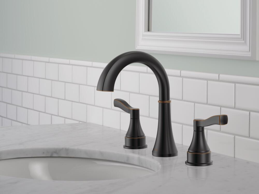 Delta Faryn Two Handle Widespread Bathroom Sink Faucet