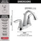 Delta Lahara Centerset Bathroom Sink Faucet Two Handle Tract Pack