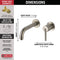 Delta Trinsic Single Handle Wall-Mount Bathroom Sink Faucet Trim