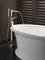 Delta Ara Floor-Mount Tub Filler Trim with Hand Shower Single Handle