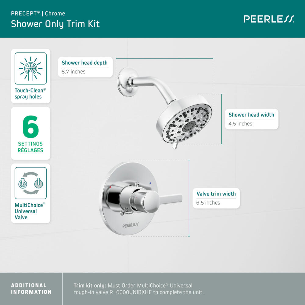 Peerless Precept Shower Only Trim Kit