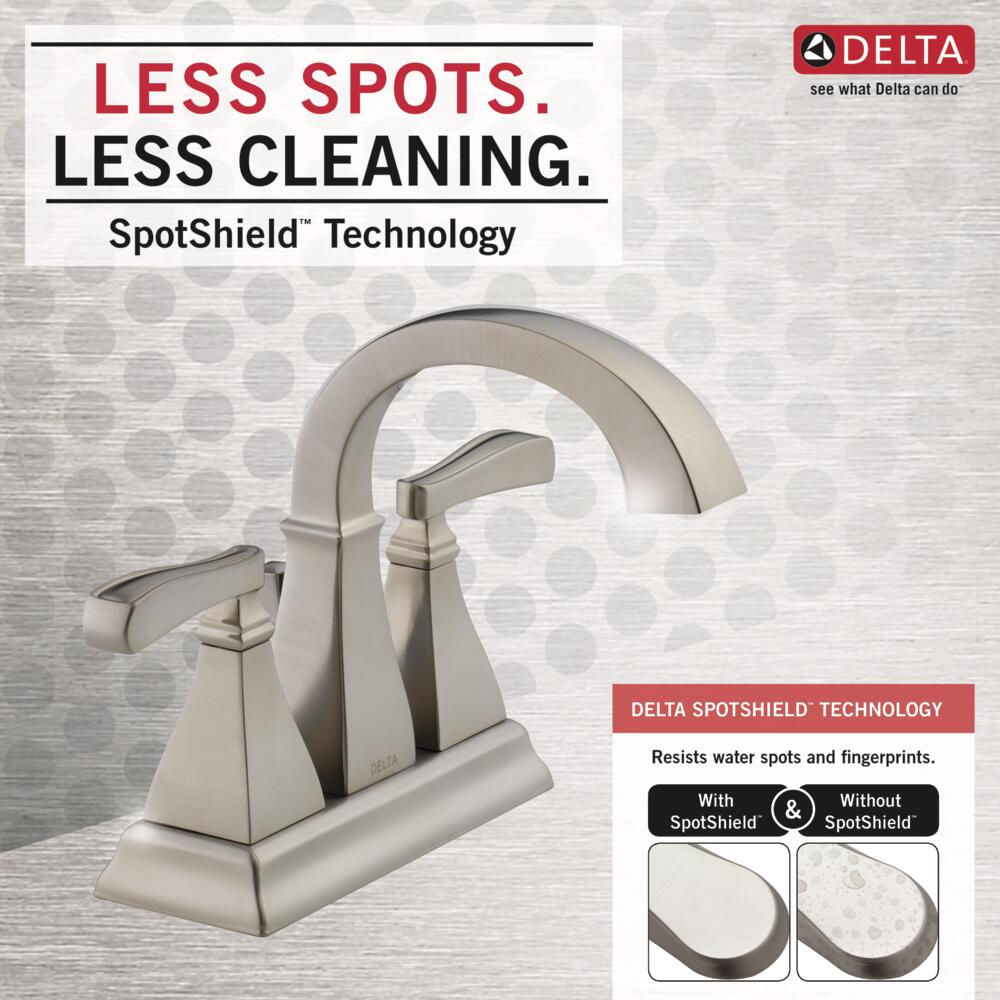 Delta Lakewood Two Handle Centerset Bathroom Sink Faucet